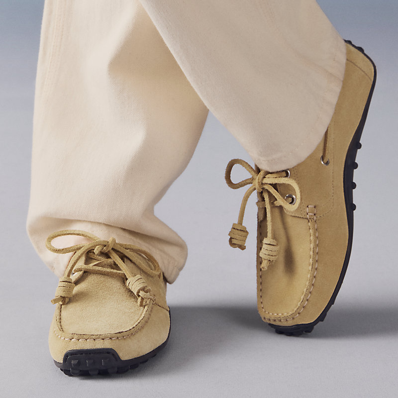 ゆ*り様 HERMES ベージュ スエード モカシン Member loafer | Hermès USA